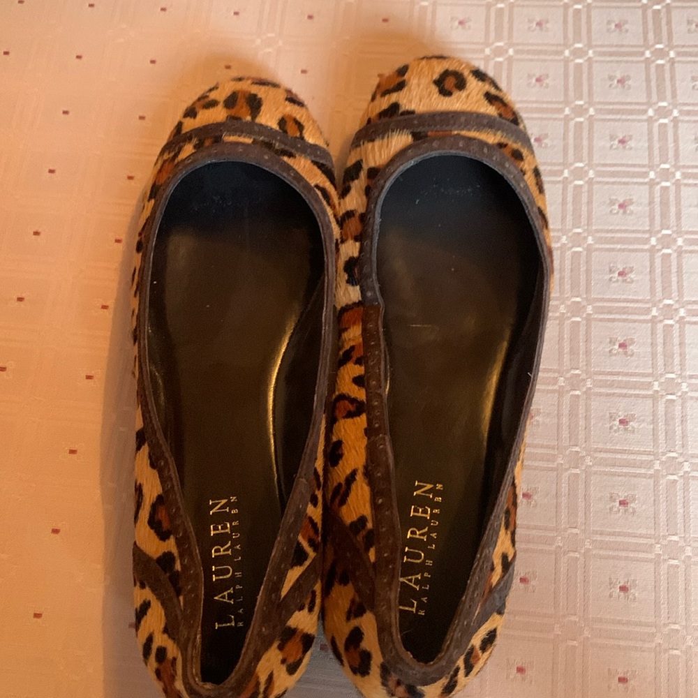 Ralph Lauren pony haired ballet flats